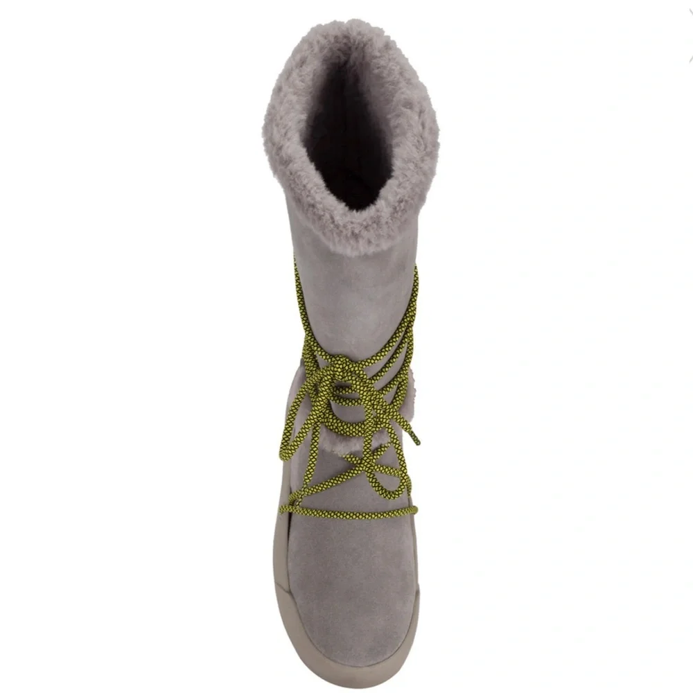 Baretraps Danney Women's Water Resistant Winter Boot Gray and Green Size 8 - Picture 5 of 17